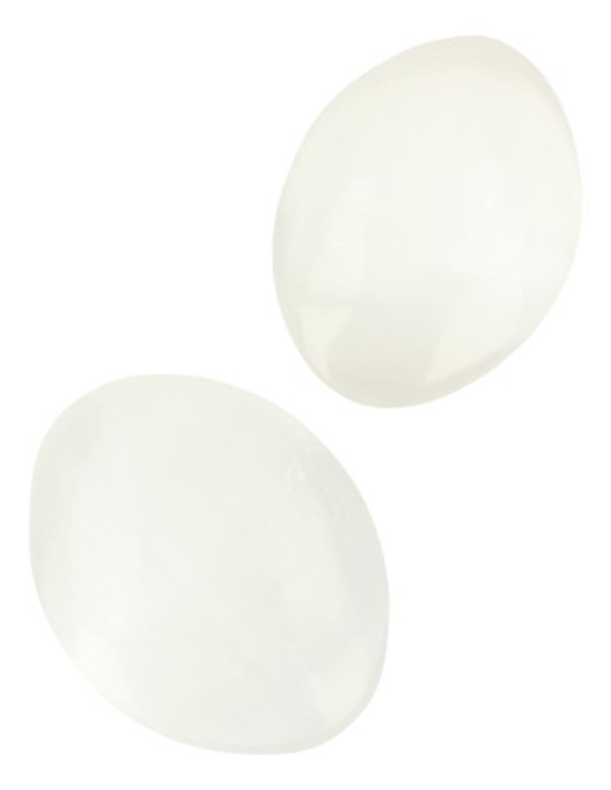 Selenit trumlad sten, fickformat, ca 4 cm