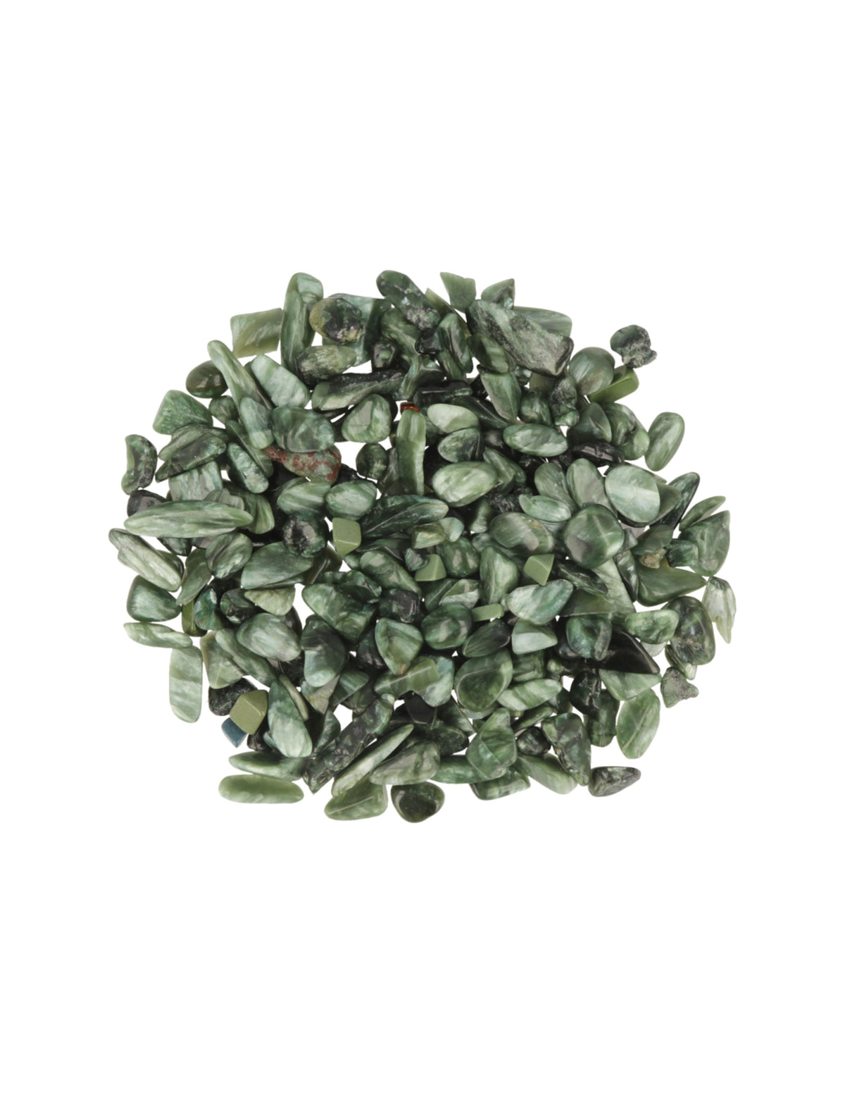 Serafinit trumlade stenar, 25 g, mini, 5 till 10 mm