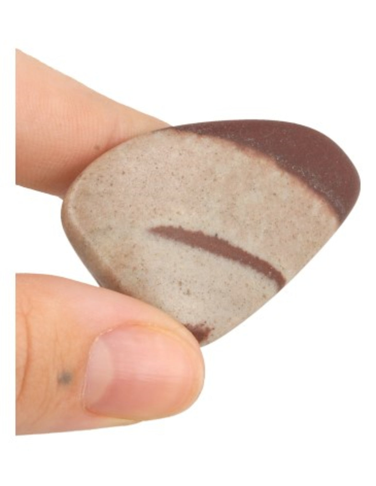 Shiva lingam trumlad sten, platt fickformat, 3 till 5 cm