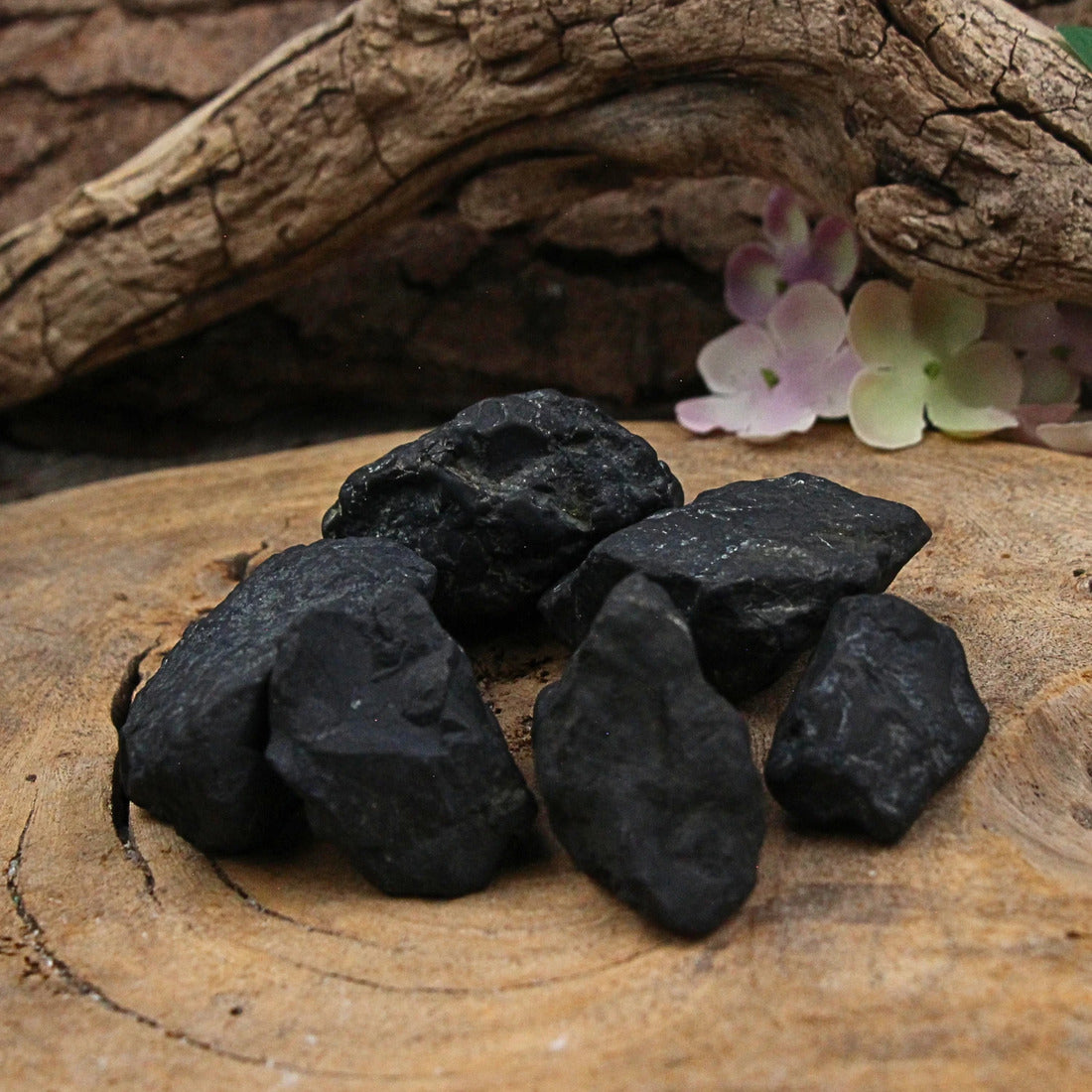 Shungit råa bitar, 2 till 5 cm, 250 g