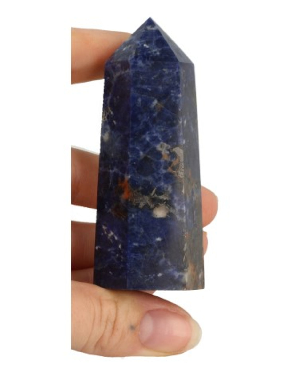 Sodalit spets, 7 till 8 cm (100 till 125 g)