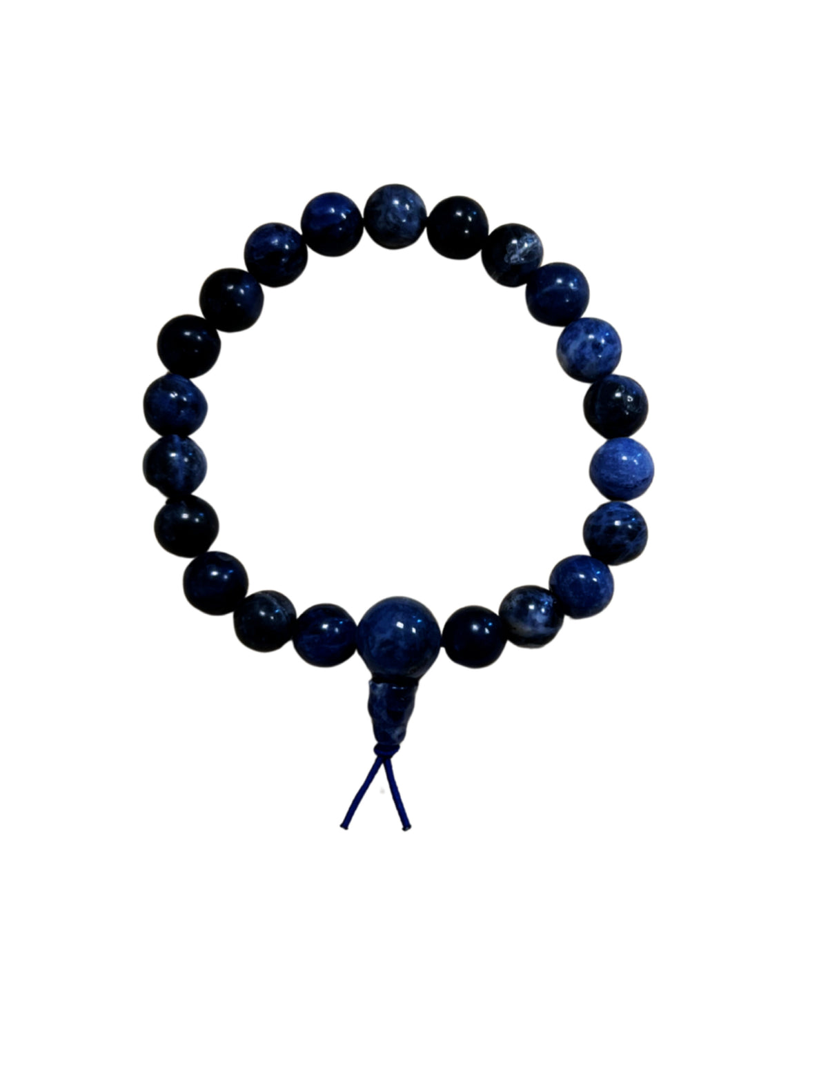Sodalit armband med 8 mm pärlor, powerbead