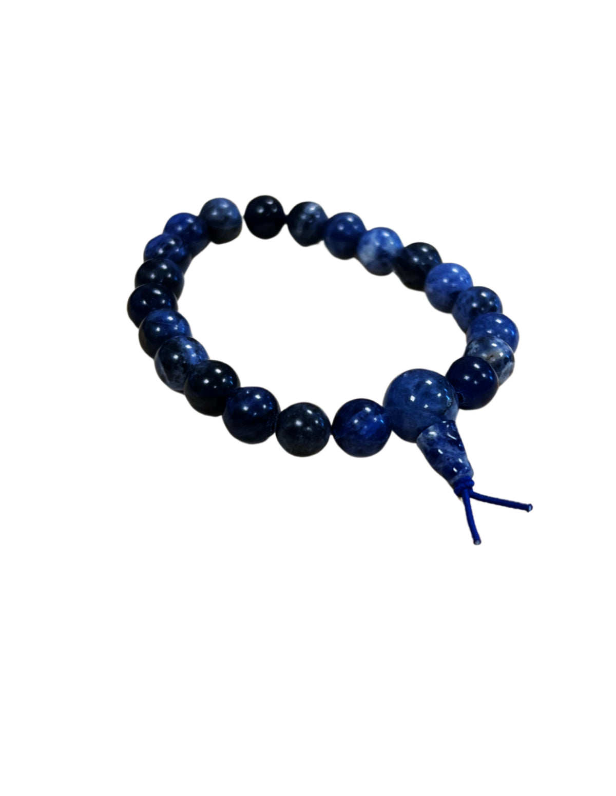 Sodalit armband med 8 mm pärlor, powerbead