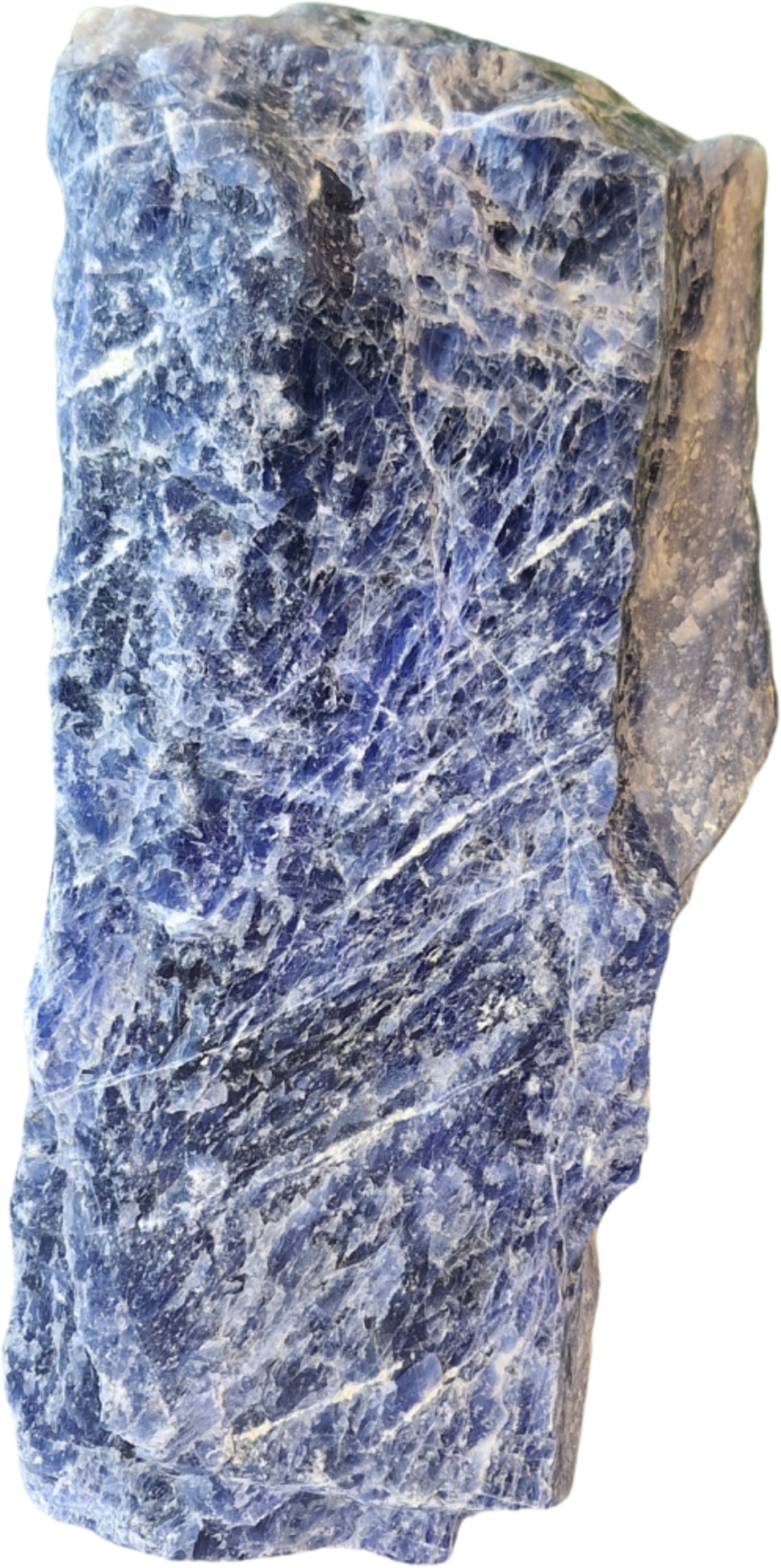 Sodalit kristall, rå med slipad bas, 25 cm, nr 2