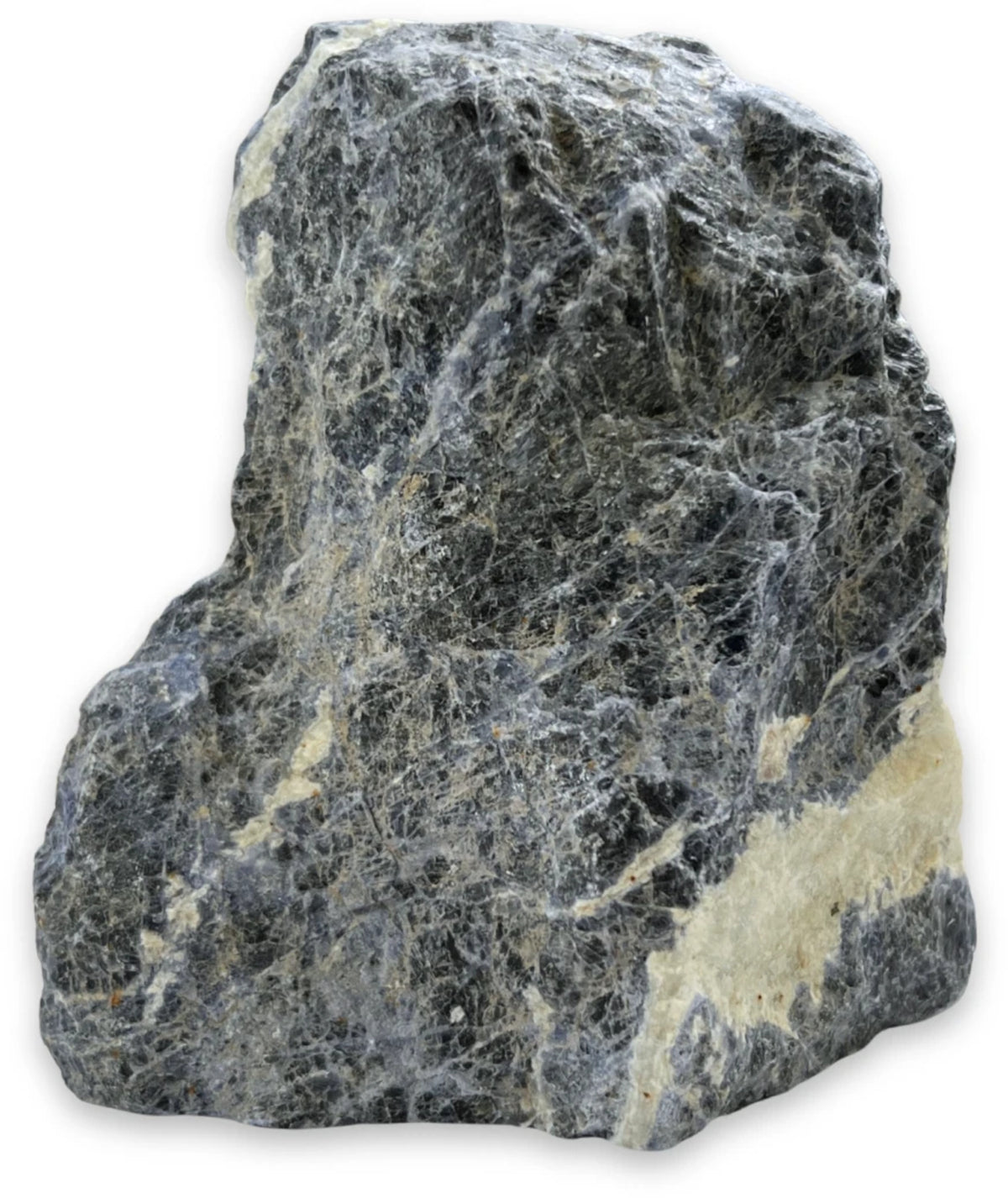 Sodalit kristall, rå med slipad bas, 1,07 kg, nr 21