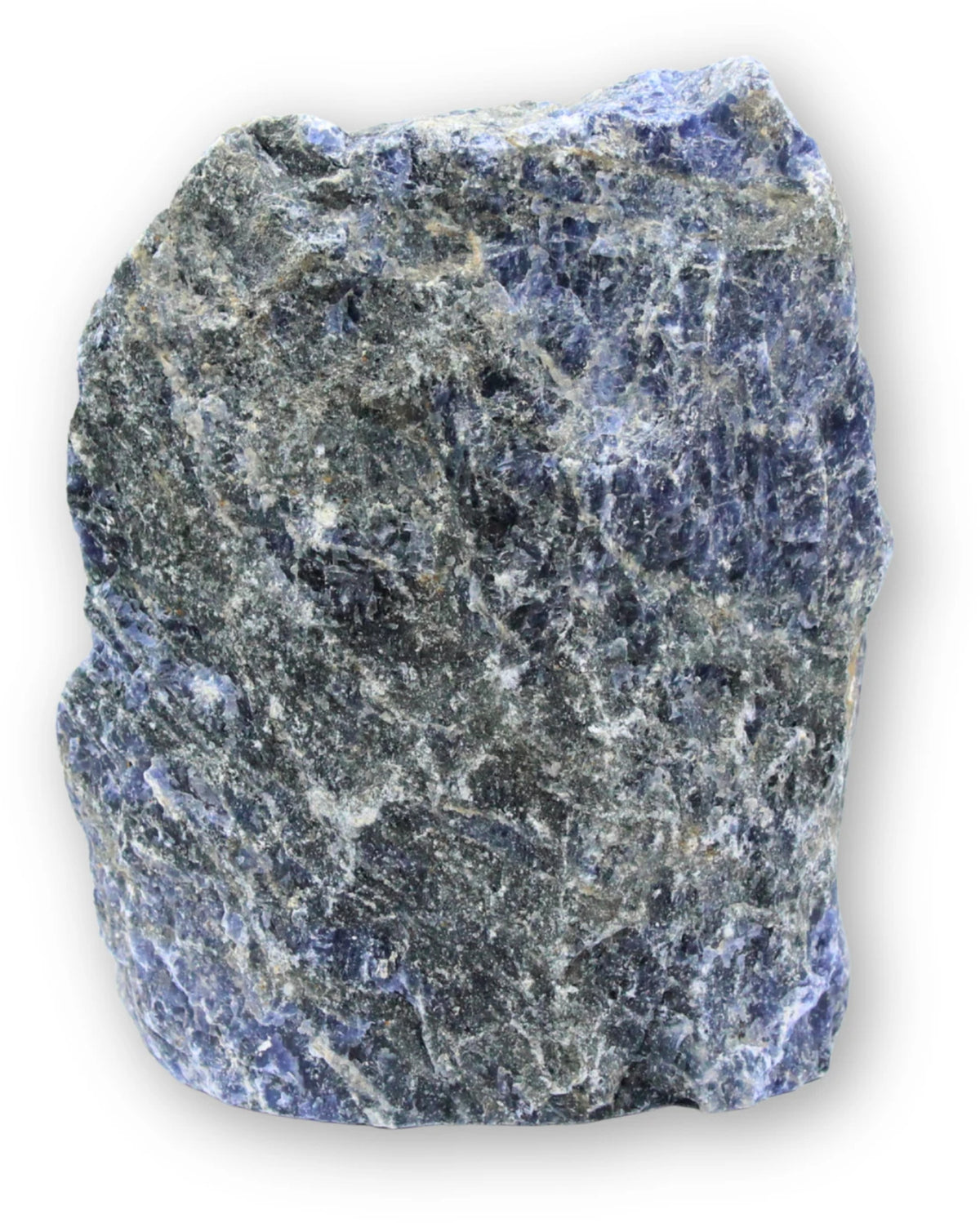 Sodalit kristall, rå med slipad bas, 13,4 cm, nr 23
