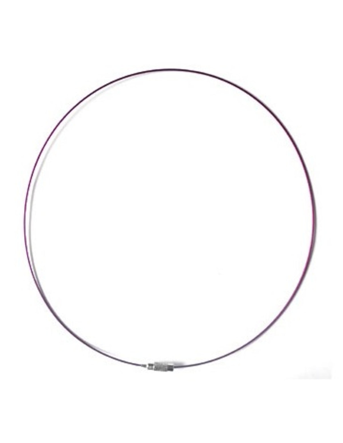 Halsspang, lila, 45 cm, vridlås