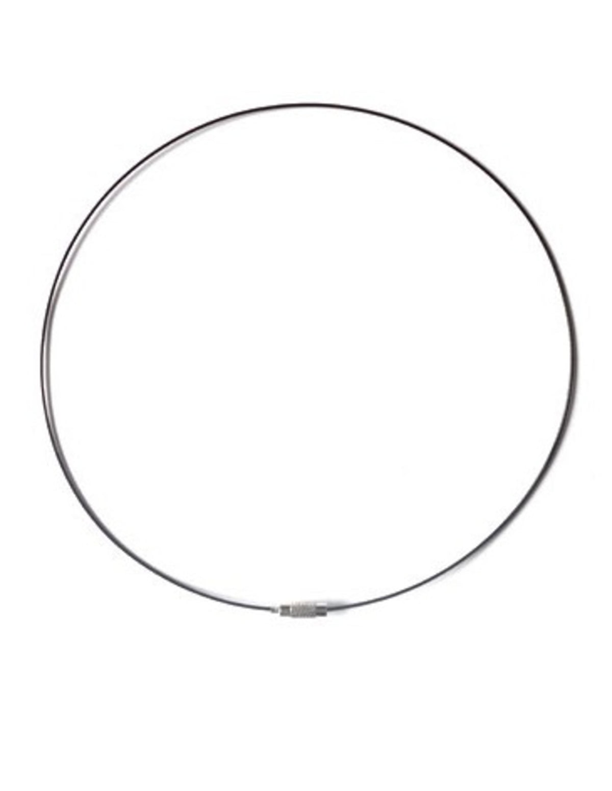 Halsspang, svart, 45 cm, vridlås