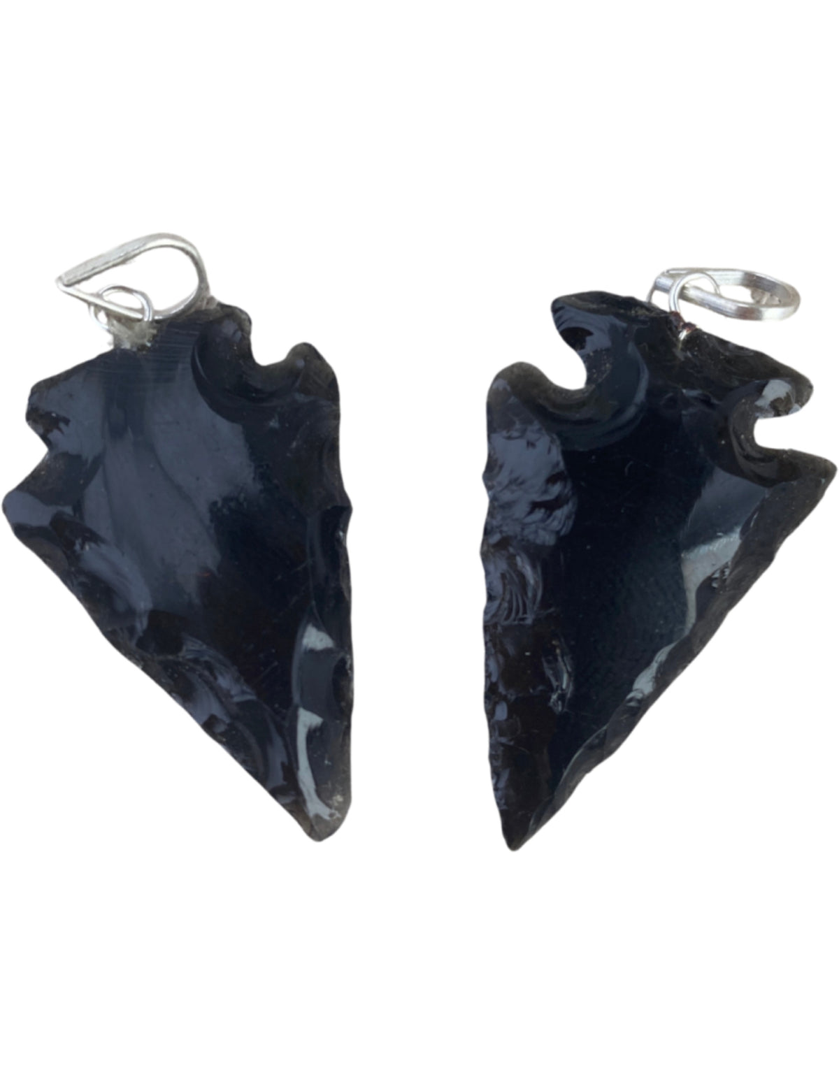 Obsidian hänge, spetsformat, 3 cm, 5 g