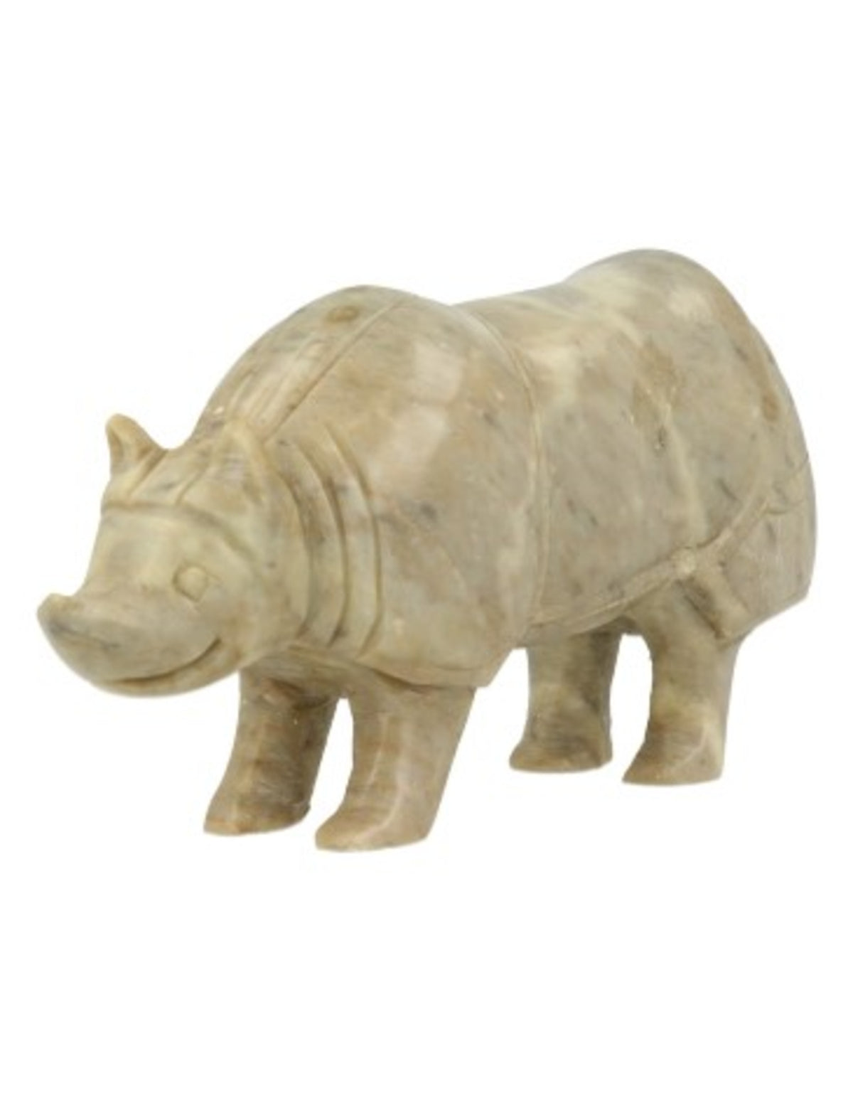Täljsten figur, noshörning, 12 cm, 356 g