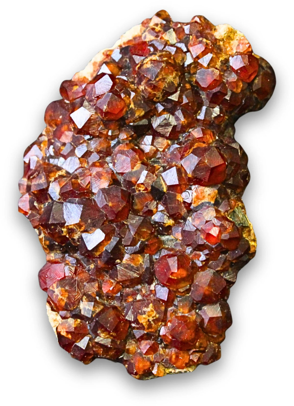 Spessartin med granat, rå, 7,5 cm, 100 g, nr 18