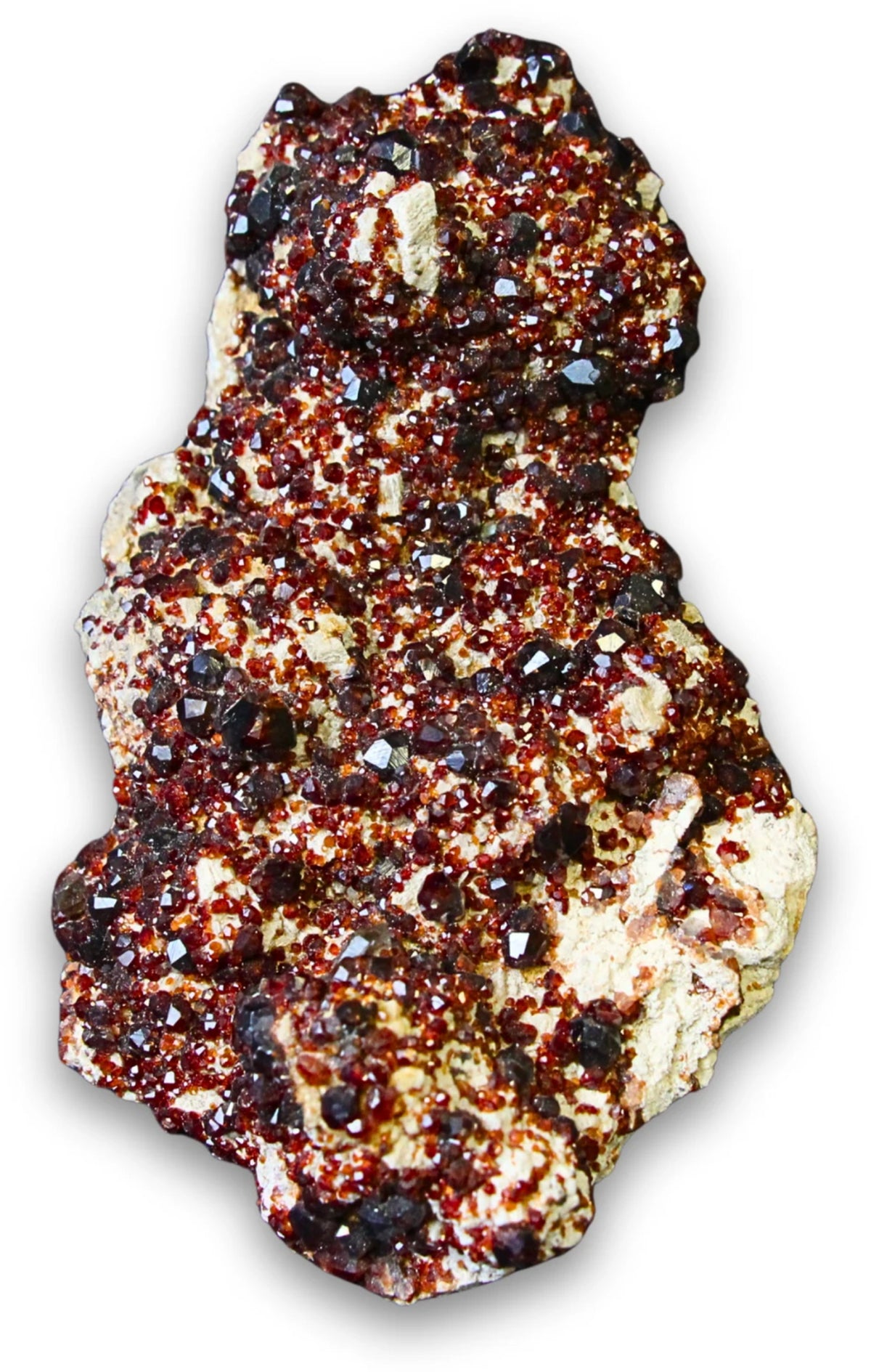 Spessartin på matrix, rå kristall, nr 03 (0,49 kg)