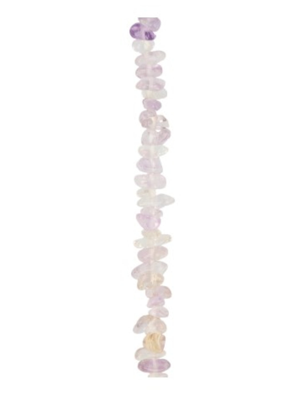 Ametrin halsband med splitstenar, smalt, 45 cm