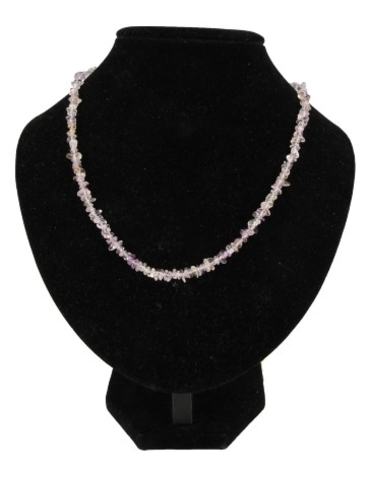 Ametrin halsband med splitstenar, smalt, 45 cm