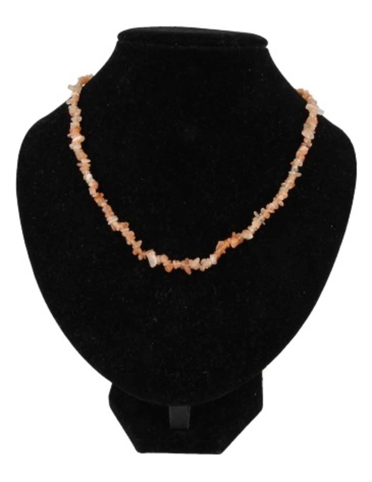Solsten halsband, smalt, splitstenar 5 till 10 mm, 45 cm