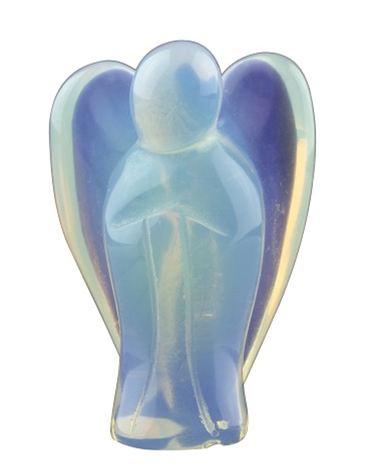 Opalit ängel (glas), stående, 2 cm