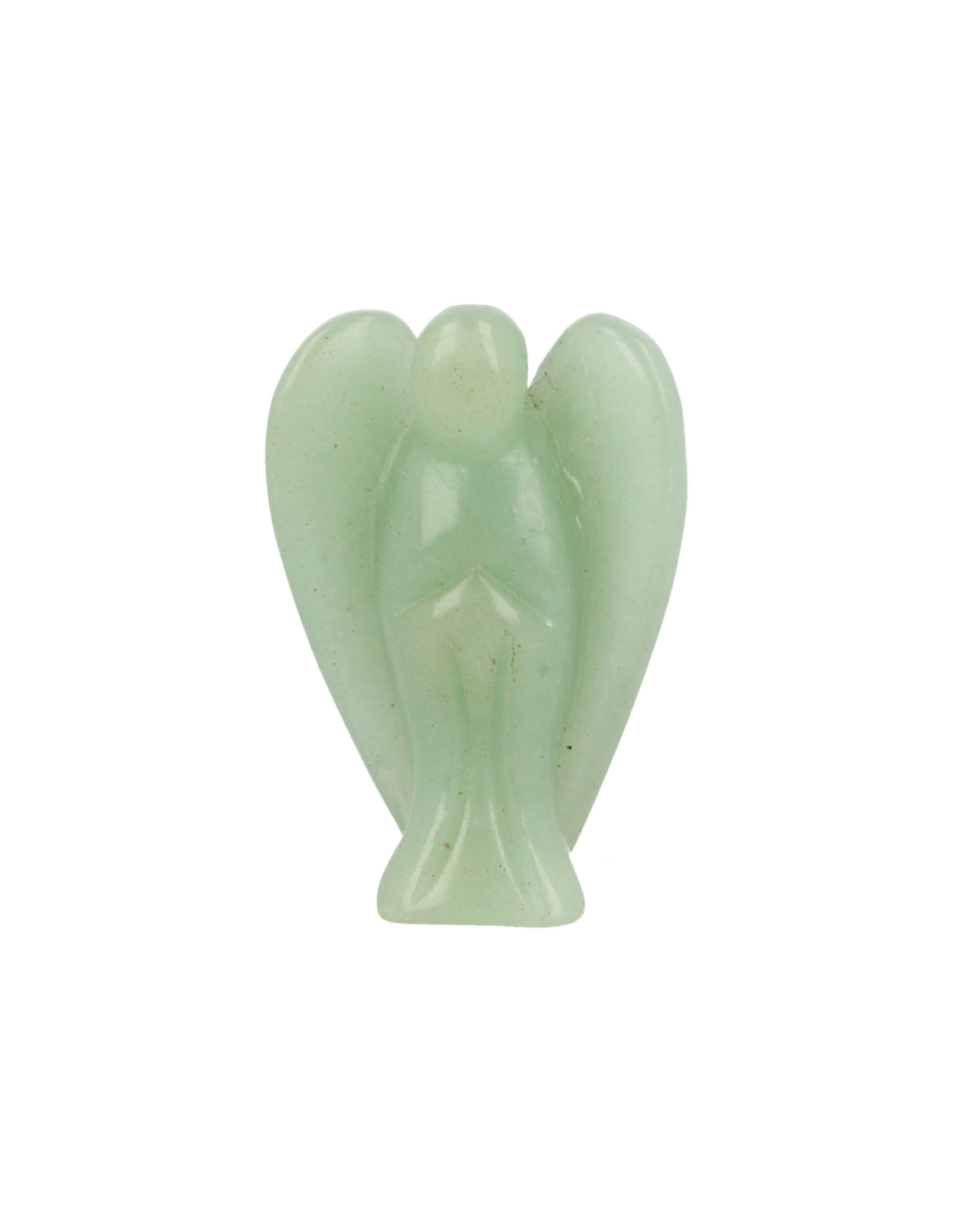 Aventurin ängel, stående, grön, 3,5 cm