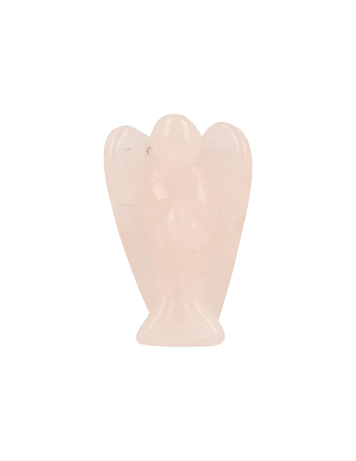 Rosenkvarts ängel, stående, 3,5 cm
