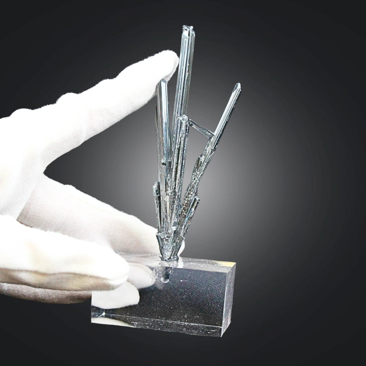 Stibnit kristall, rå, 12 cm, nr 01