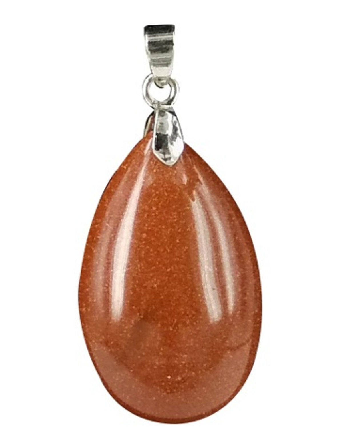Guldsten hänge, droppe, 2,5 cm (glas)