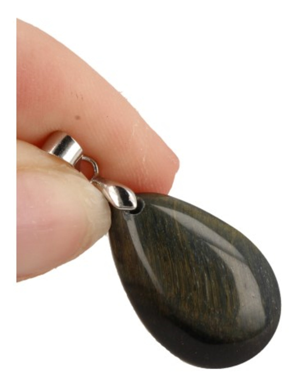 Falköga hänge, droppe, blått, 2,5 cm