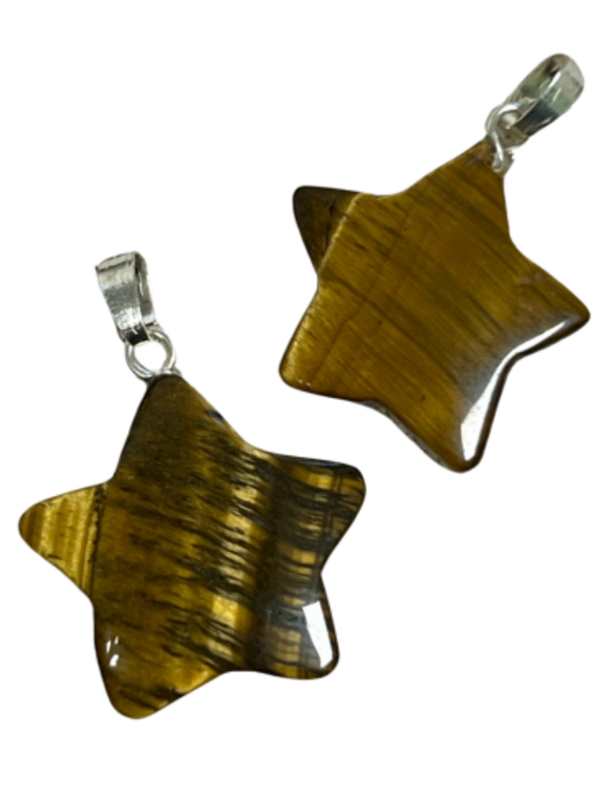 Tigeröga stjärnhänge, 2,5 x 2 cm