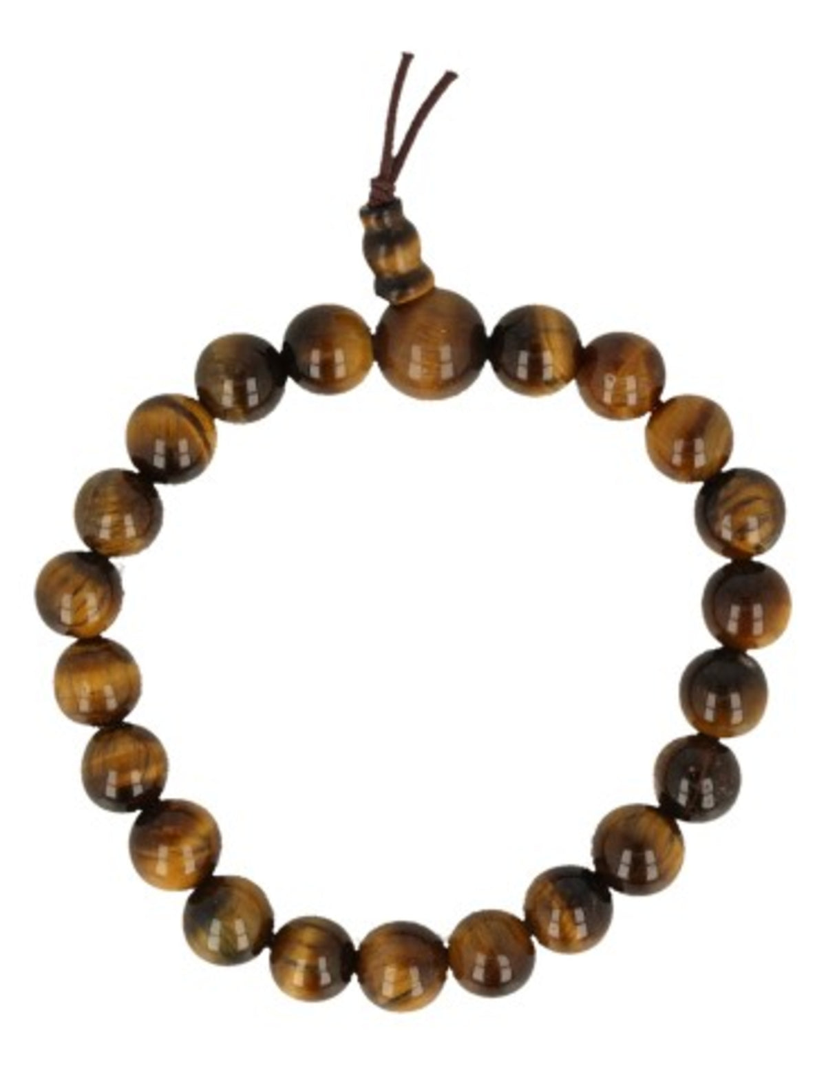Tigeröga armband, powerbead, kulor 8 mm, 18 cm