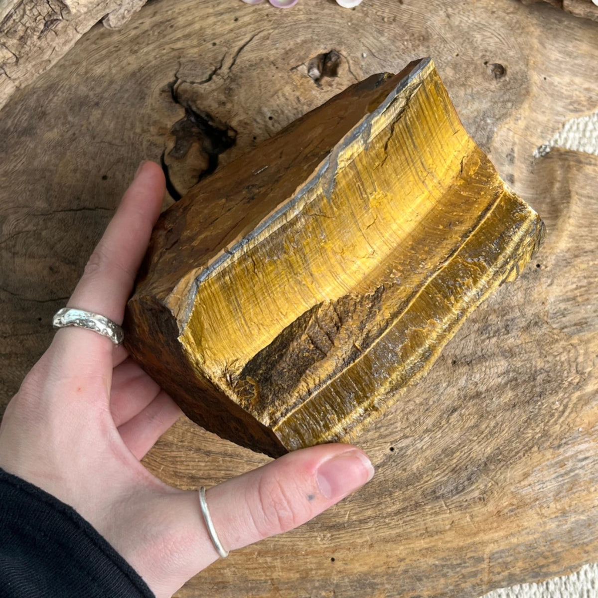 Tigeröga rå kristall, nr 03 (1,55 kg)