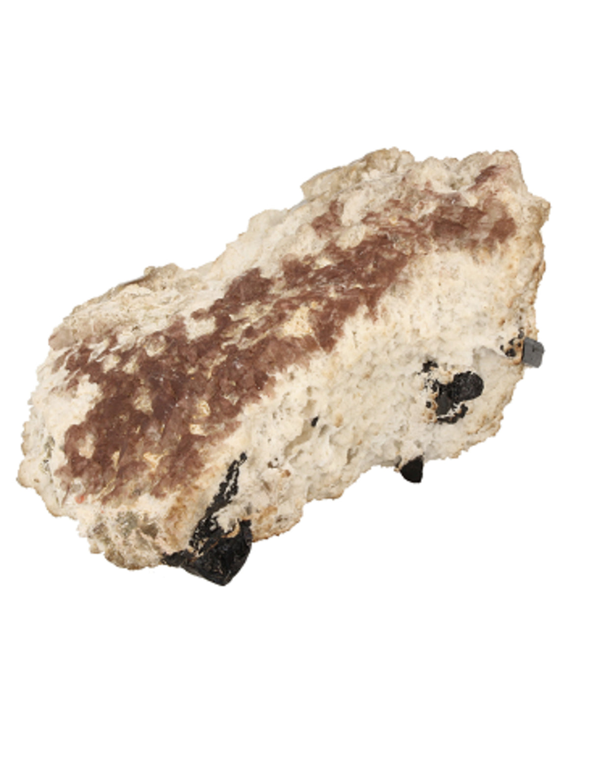Svart turmalin med glimmer, rå, nr 5 (889 g)
