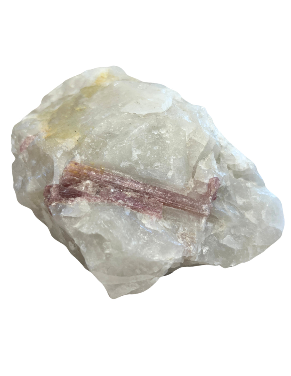 Rosa turmalin, rubellit, rå, 13,5 x 8 x 10 cm, nr 05