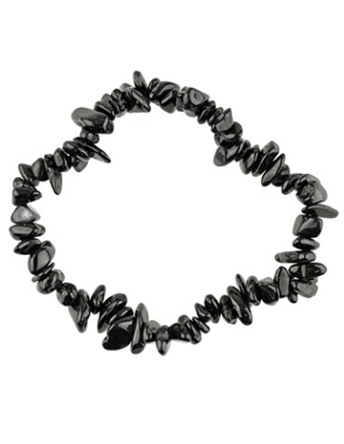 Svart turmalin armband med splitstenar, från Brasilien