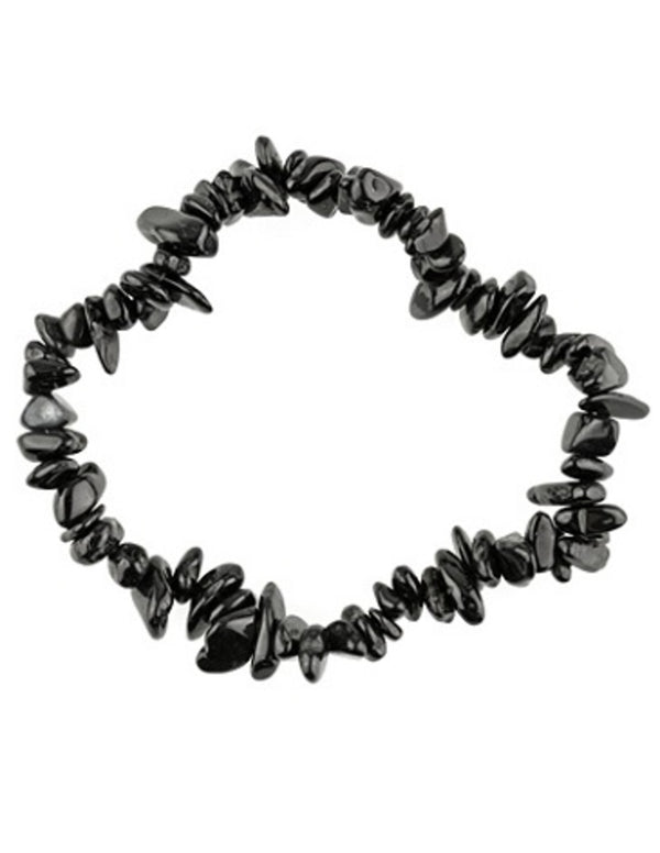Svart turmalin armband med splitstenar, från Brasilien