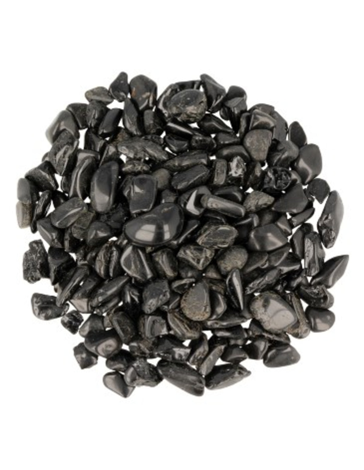 Svart turmalin trumlade stenar, mini, 25 g, 2 till 10 mm