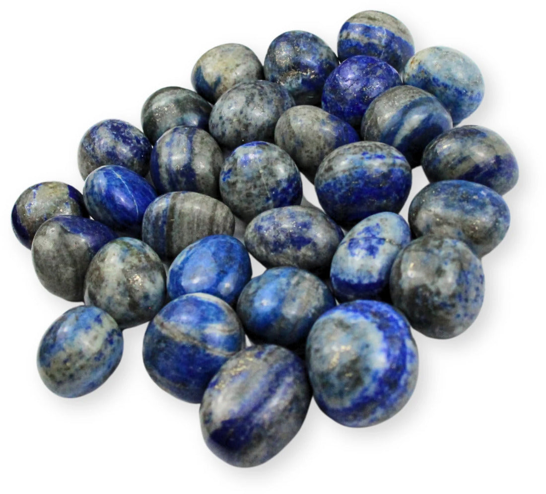 Lapis lazuli trumlade stenar, 500 g