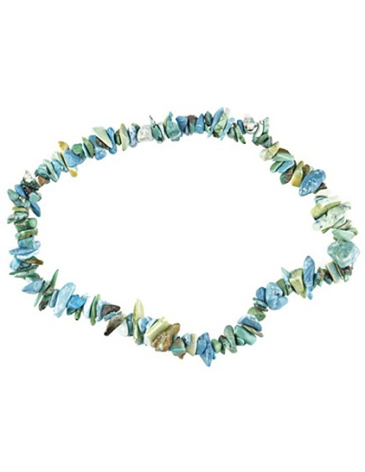 Turkos armband med splitstenar, 5 till 10 mm