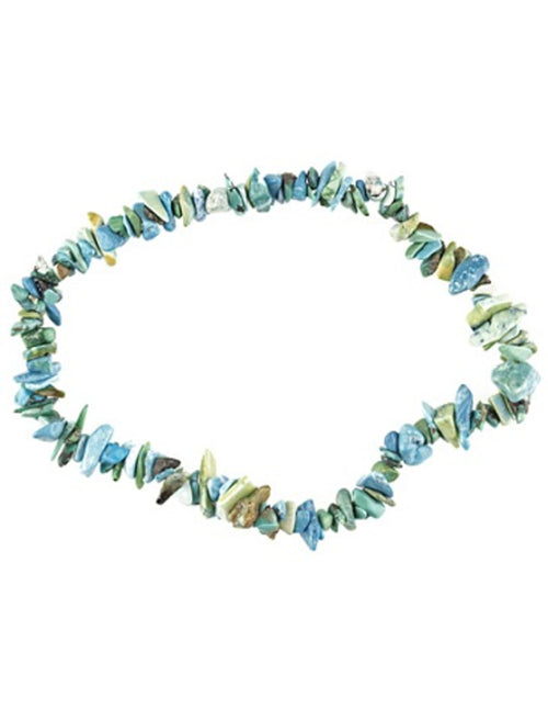 Turkos armband med splitstenar, 5 till 10 mm