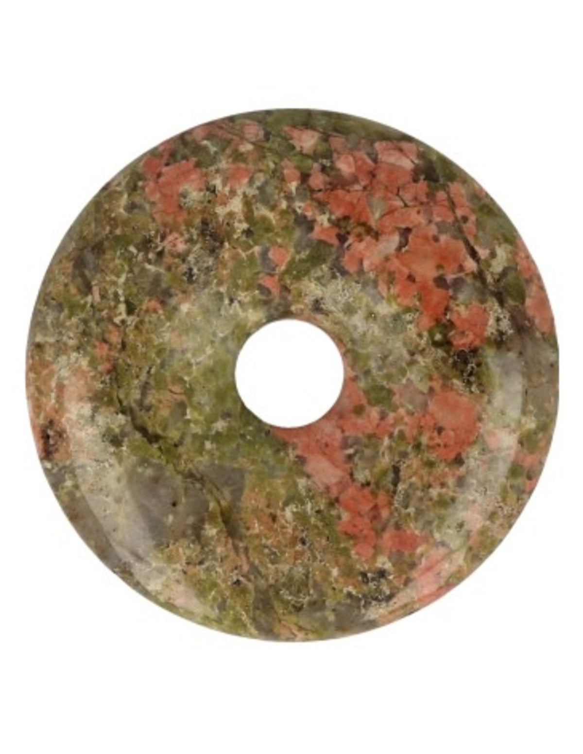 Unakit donut, grön och rosa, 40 mm