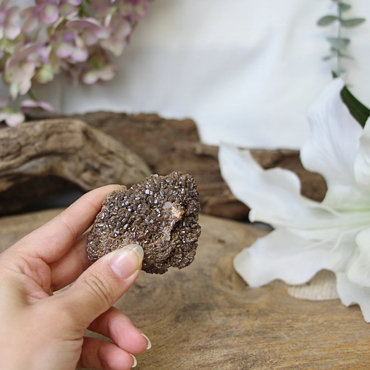 Vanadinit chokladbrun, rå, nr 08 (6,3 cm)