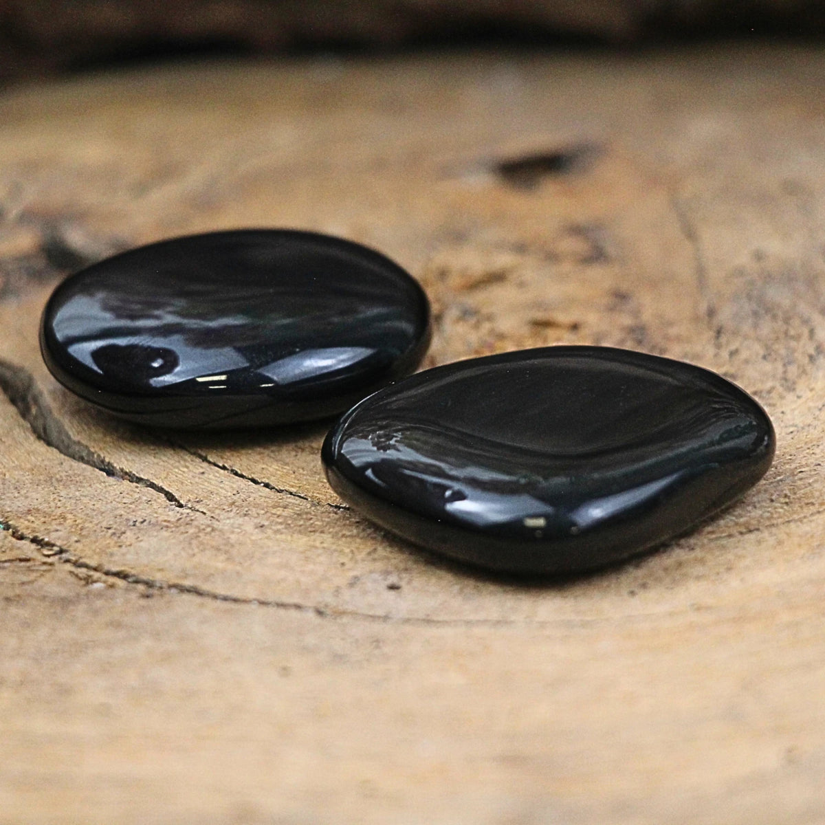Obsidian ficksten, regnbåge, 3 till 5 cm