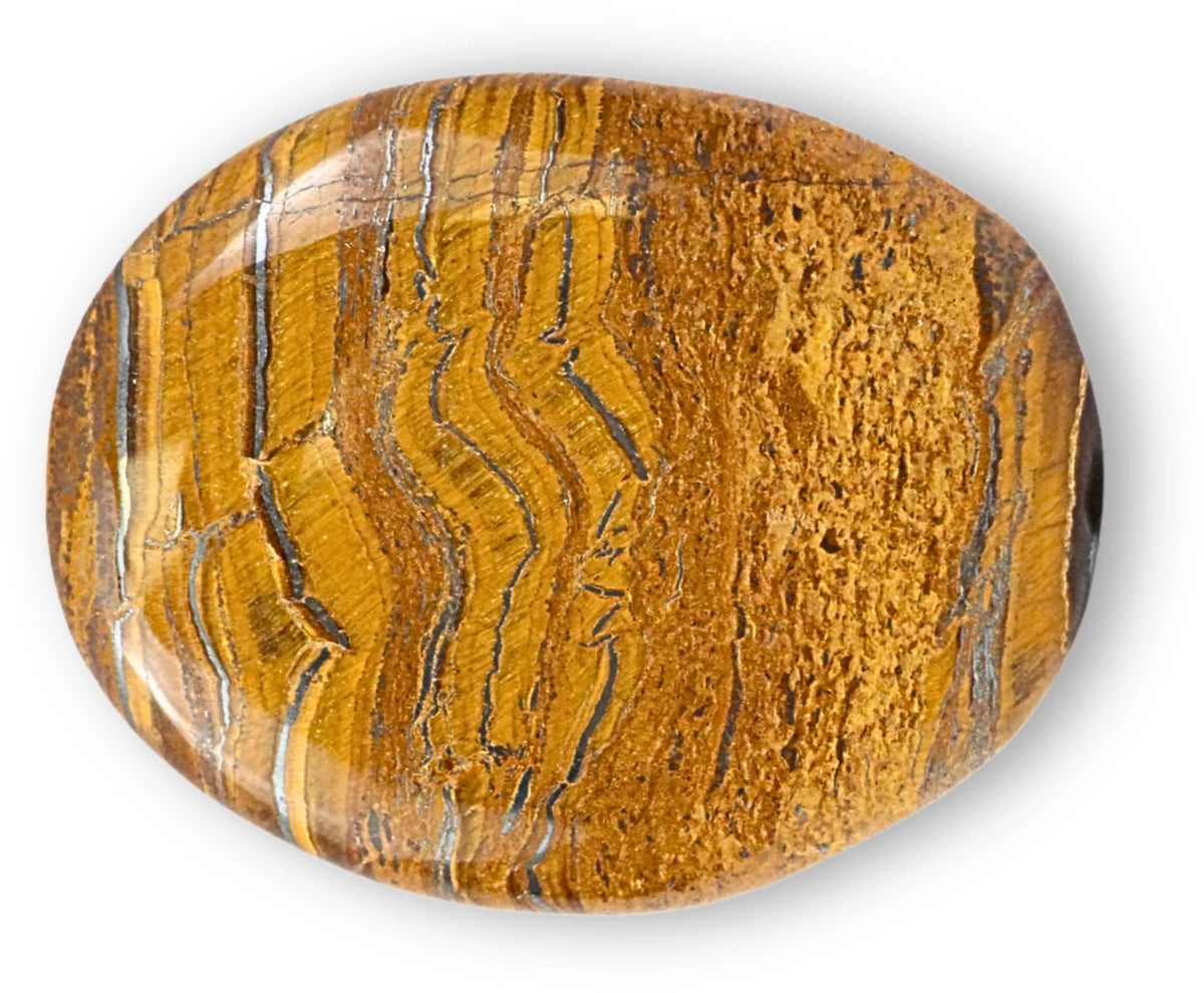 Tigerjärn trumlad sten, fickformat, 2 till 5 cm, Madagaskar