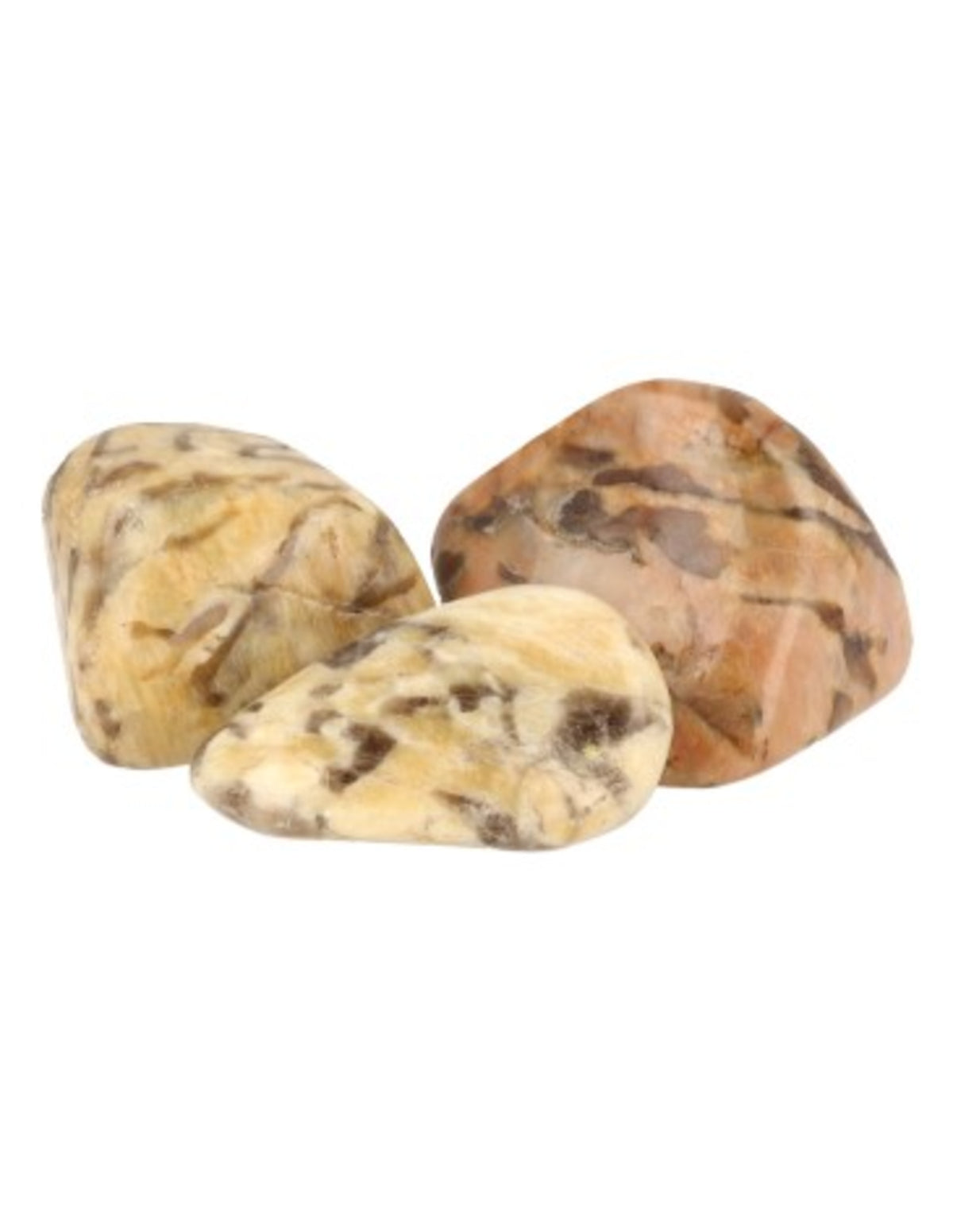 Zebradorit trumlade stenar, 100 g, 2 till 3,5 cm