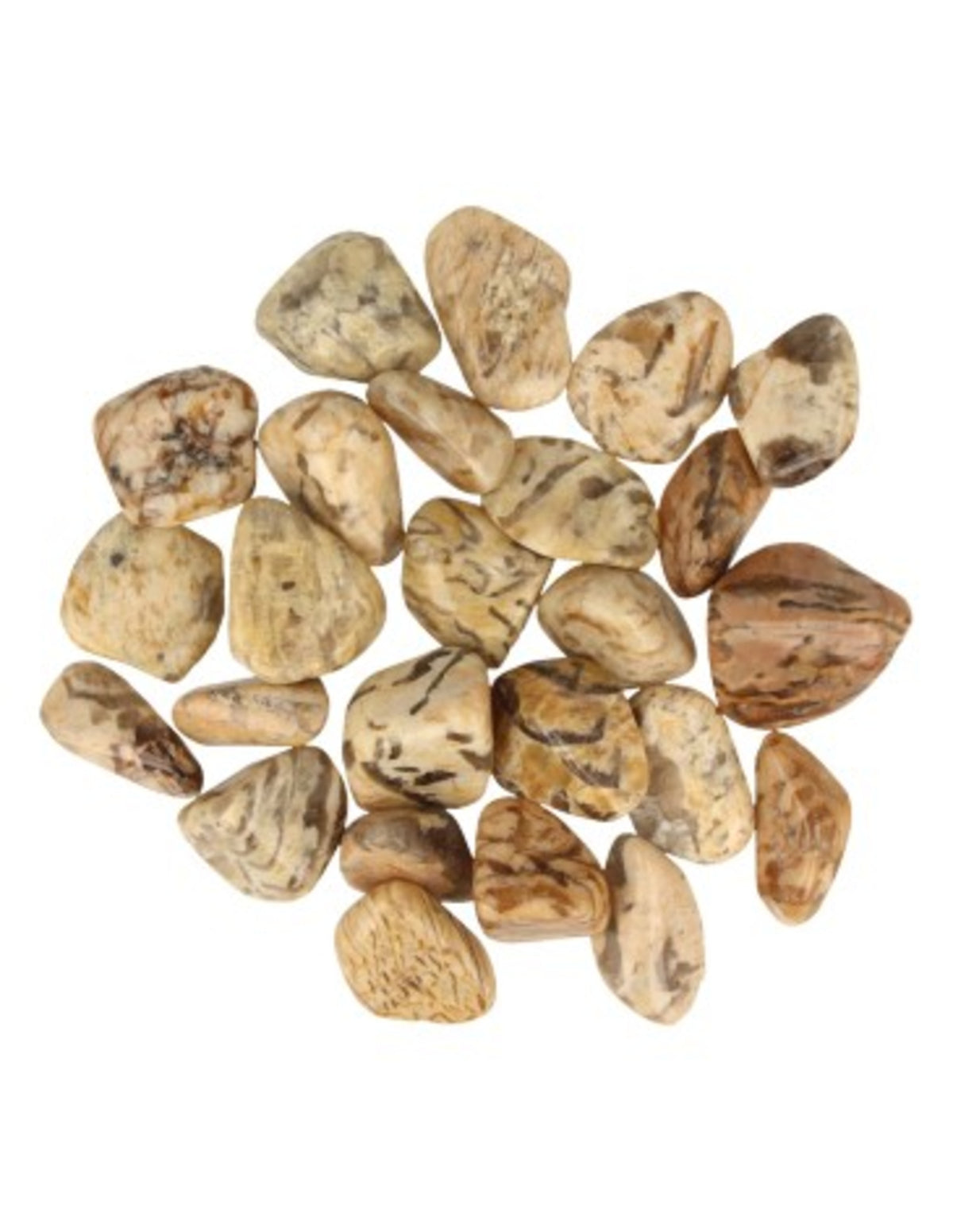 Zebradorit trumlade stenar, från Madagaskar, 500 g