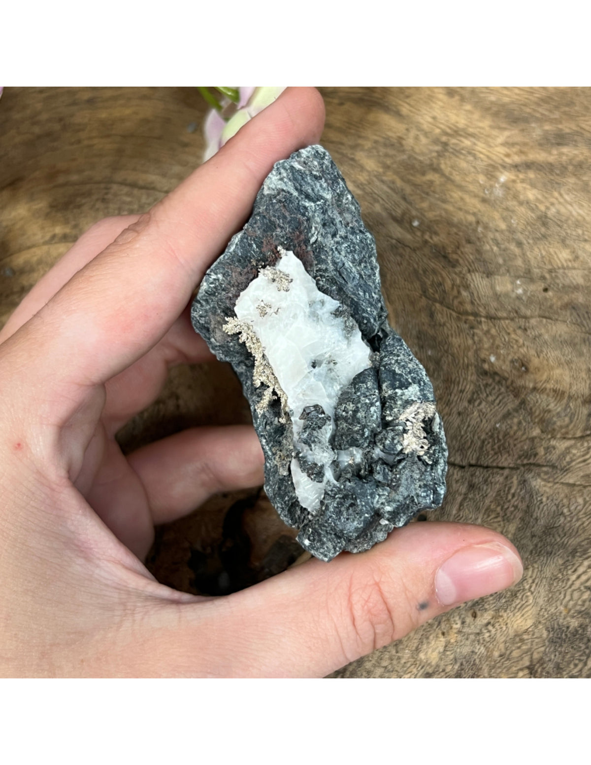 Silver på matrix, rått, nr 03 (7,5 cm, 122 g)