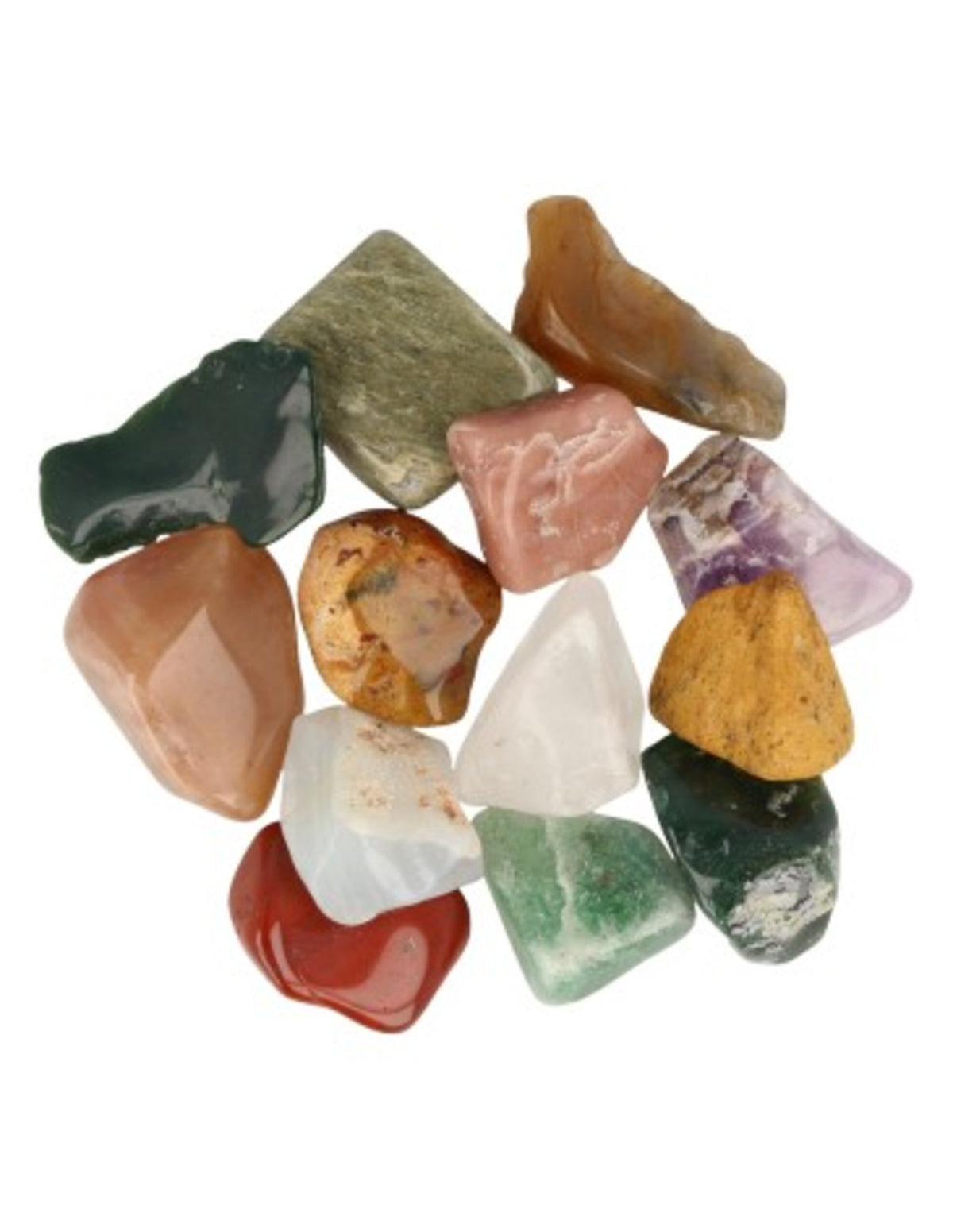 Blandade trumlade stenar, Sydafrika mix, 100 g, 20 till 40 mm